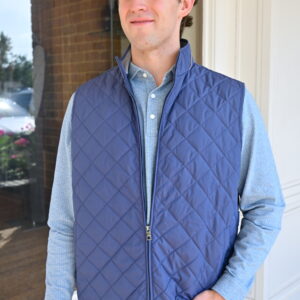 PETER MILLAR Essex Vest in Crown Blue