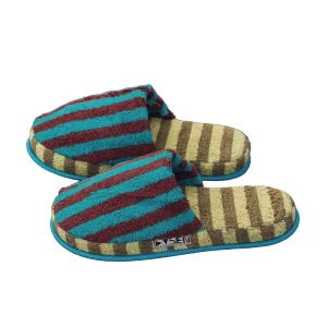 DUSEN DUSEN Terry Slippers in Dragonfly Stripe
