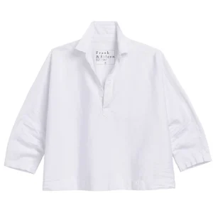 FRANK & EILEEN Popover Shirt in White