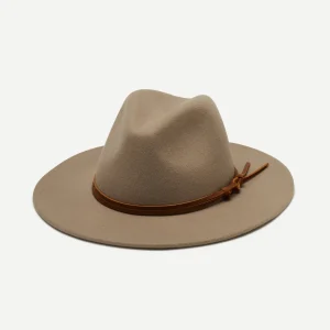 WYETH Billie Wool Felt Fedora in Taupe
