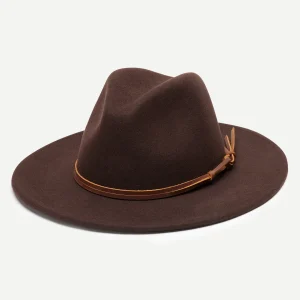 WYETH Billie Wool Felt Fedora in Brown