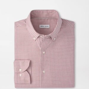 PETER MILLAR Liam Crown Soft Twill Sport Shirt in Dusty Rose