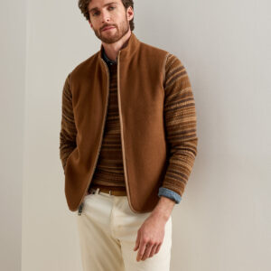 PETER MILLAR Crown Flex Merino Vest in Dark Amber