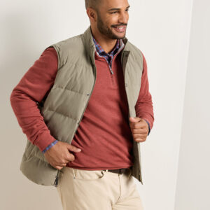 PETER MILLAR Bedford Quilted Vest in Fatigue