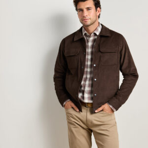 PETER MILLAR Camden Corduroy Jacket in Espresso