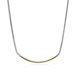 JOHN HARDY JH Essential Necklace in 14k Yellow Gold and Sterling Silver, 2.5MM, 16"-18"