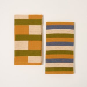 DUSEN DUSEN Dish Towel Set in Salad/Set of 2