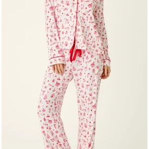 PJ SALVAGE Femme De Noel PJ Set in Ivory