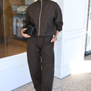 LESET Kyoto Windbreaker in Chocolate