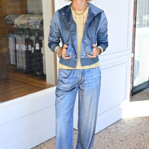 rag & bone Miramar Velvet Wide Pull On in Sutton