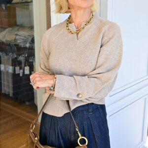 dh NEW YORK Viola Top in Truffle