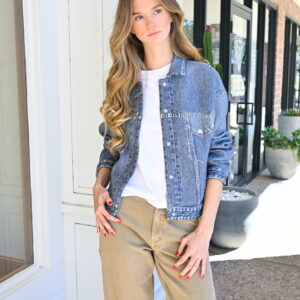 rag & bone Miramar Mallow Trucker Jacket in Sutton