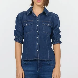 DEAR JOHN Antonia Top in Dark Cobalt