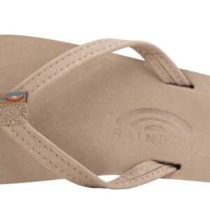 RAINBOW SANDALS Single Layer Premier Leather with Arch Support and a 1/2" Narrow Strap in Sierra Brown