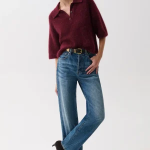PISTOLA Cassie Super High Rise Straight Jean in Legend