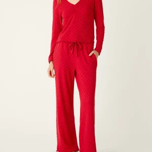 PJ SALVAGE Femme De Noel Tonal PJ Set in Red