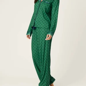 PJ SALVAGE Plaid About You PJ Set in Blue Green