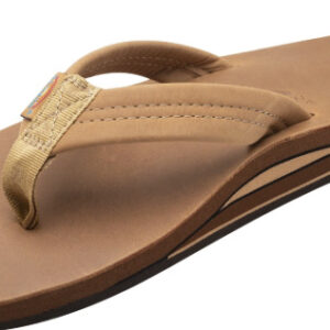 RAINBOW SANDALS Luxury Leather Double Layer Arch Support in Buckskin