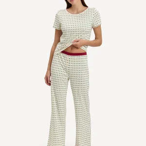 COZYLAND Baby Jean Long PJ Set in Hunter Cream